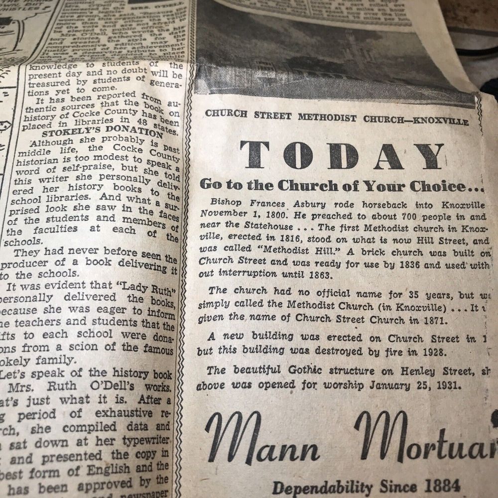 Vintage The Knoxville Journal March 9 1952 Sunday Ephemera‎ Memorabilia Souvenir - Picture 11 of 15